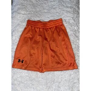 Under Armour Boys Sz. 4 Classic Orange Mesh Sport Shorts. Cute